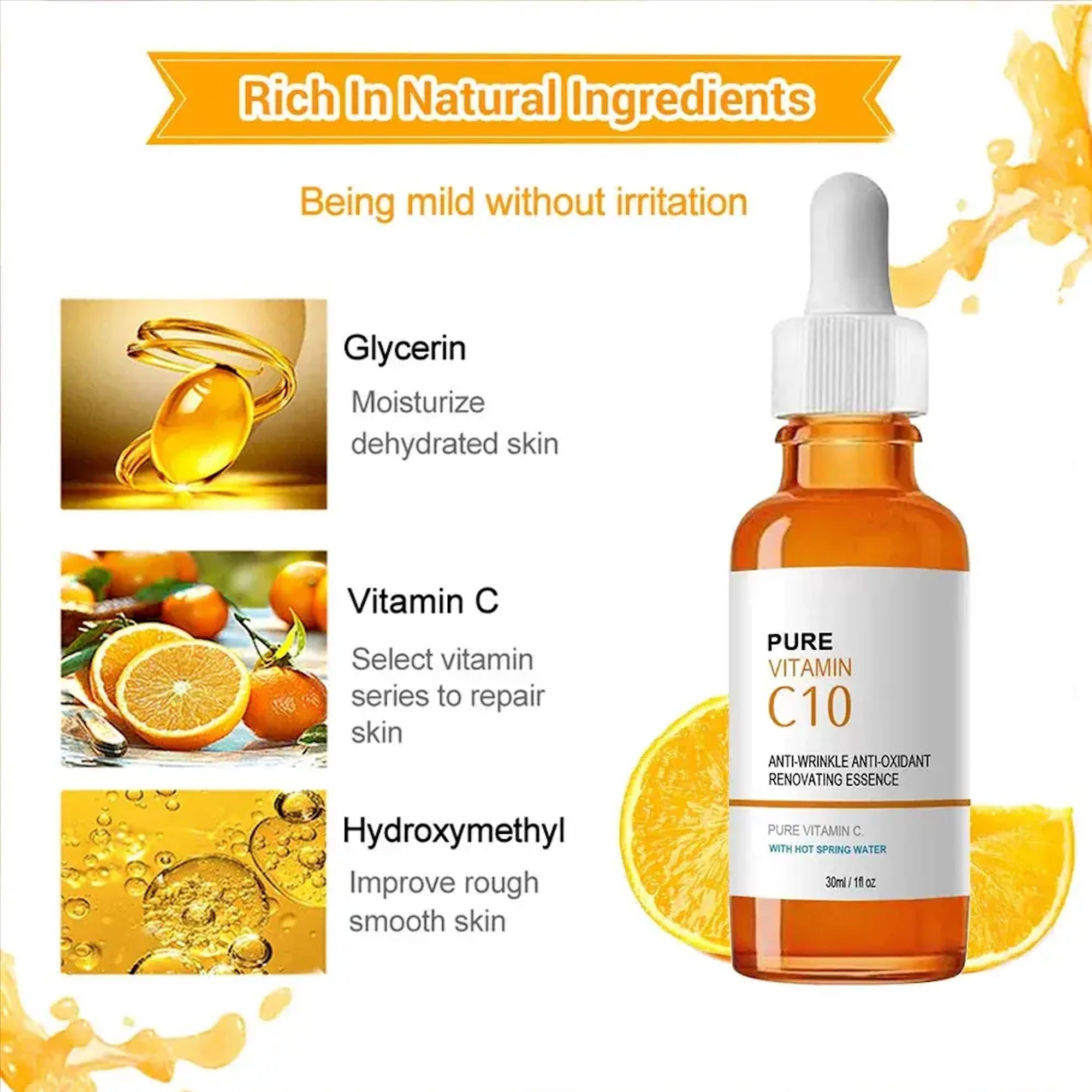 Soly Skin™ Vitamin C Wrinkle Remover Face Serum