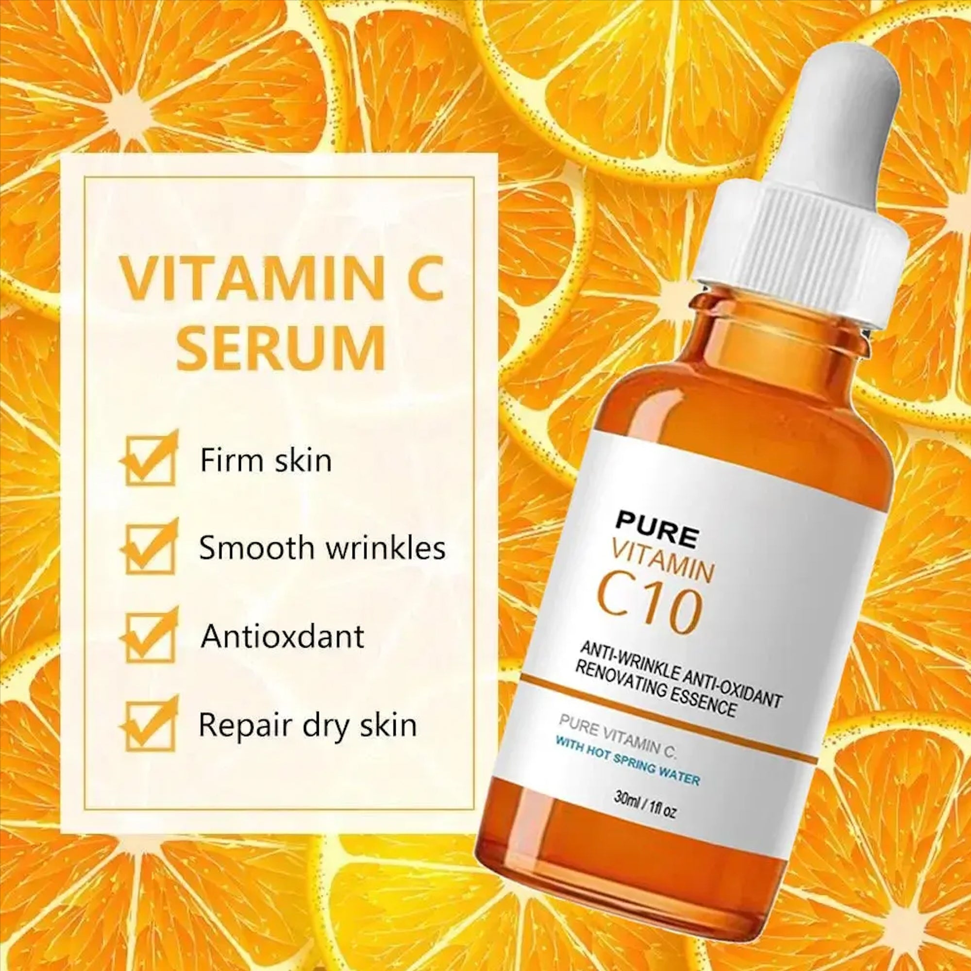 Soly Skin™ Vitamin C Wrinkle Remover Face Serum