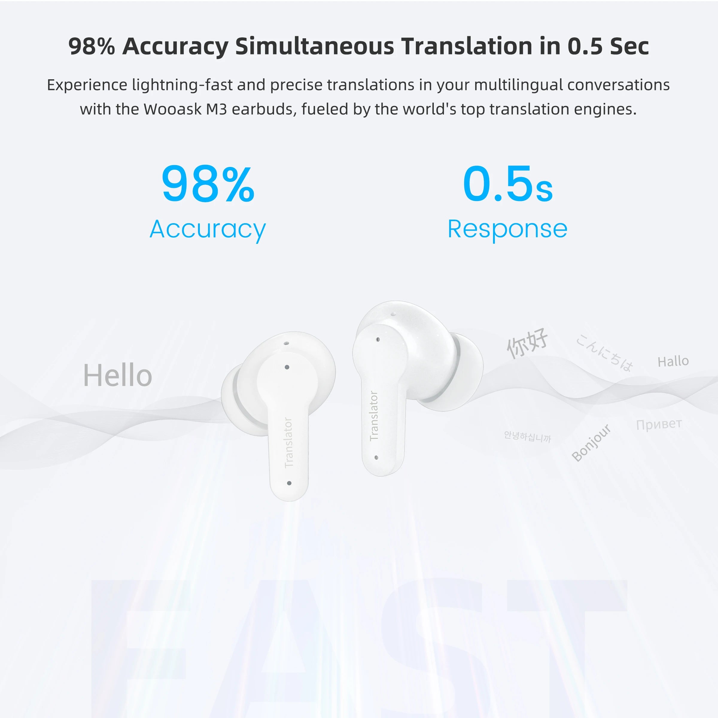 EchoWave Translator Earbuds B11