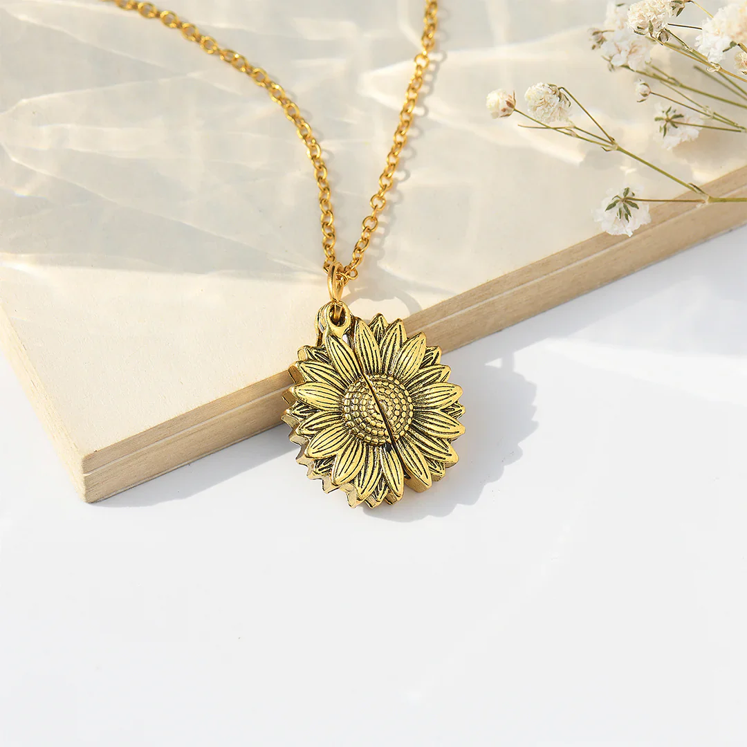 🔥🌞"You Are My Sunshine" Sunflower Necklace🌻