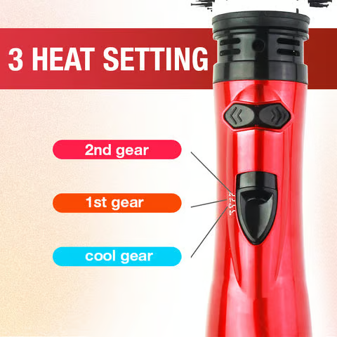 2-in-1 Hot Air Styler and Rotating Hair Dryer