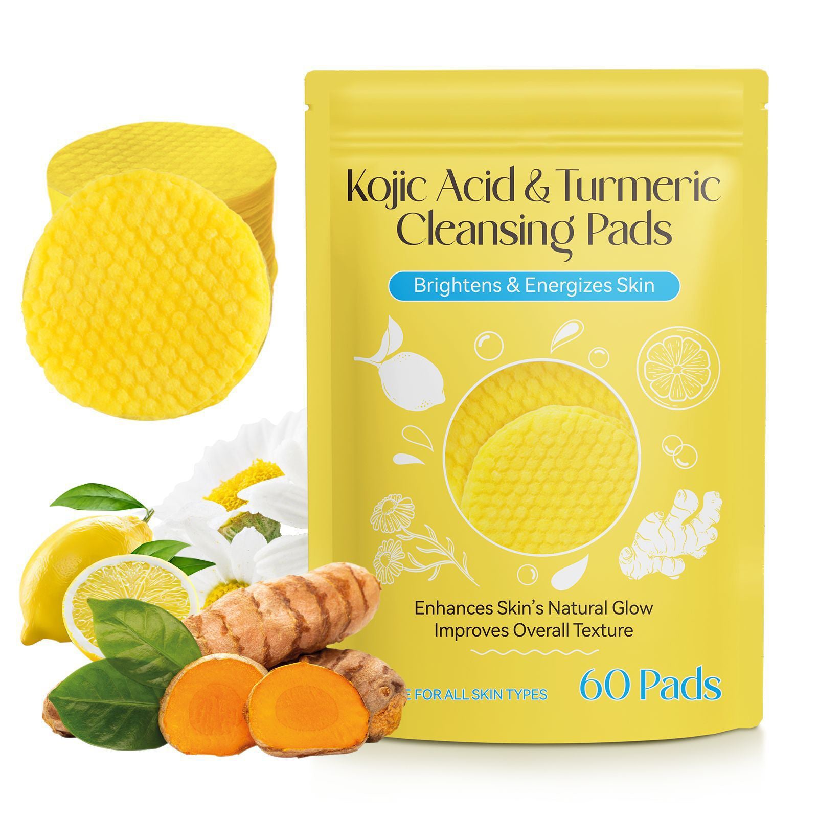 Soly Skin™ Turmeric Cleansing Exfoliating Pads