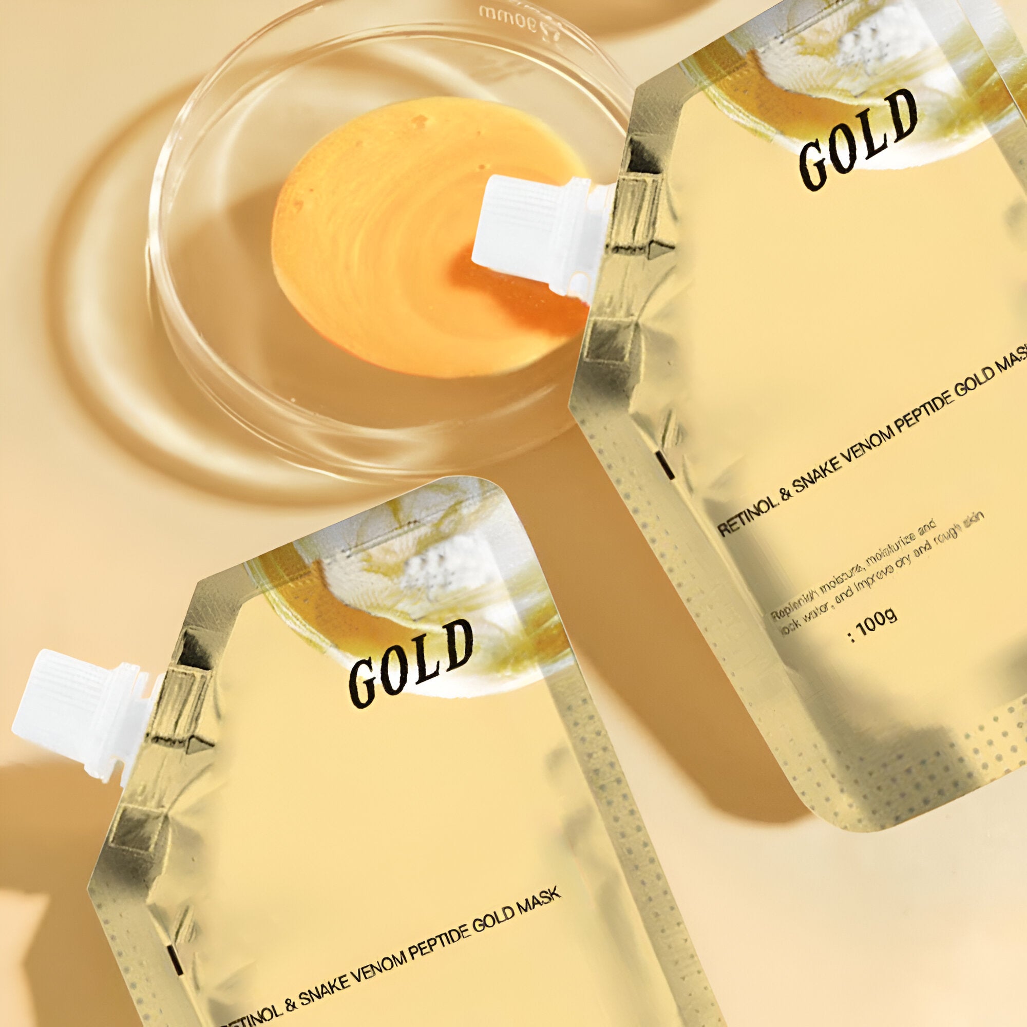 Soly Skin™ Retinol Snake Extract Gold Mask